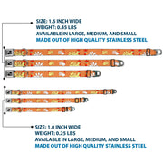 Dog Bone Seatbelt Buckle Collar - Waffle/Chicken Poses