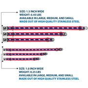 Dog Bone Seatbelt Buckle Collar - Wyoming Flags