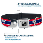 Dog Bone Seatbelt Buckle Collar - Wyoming Flags