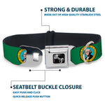 Dog Bone Seatbelt Buckle Collar - Washington Flag