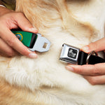 Dog Bone Seatbelt Buckle Collar - Washington Flags/Black