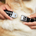 Load image into Gallery viewer, Dog Bone Seatbelt Buckle Collar - WATCH ME DAB/Stars Black/Red/White/Crackle Gray

