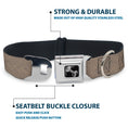 Load image into Gallery viewer, Dog Bone Seatbelt Buckle Collar - Wood Grain White Oak
