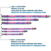 Dog Bone Seatbelt Buckle Collar - Washington MT. RAINIER Sunset Landscape