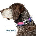 Dog Bone Seatbelt Buckle Collar - Washington MT. RAINIER Sunset Landscape