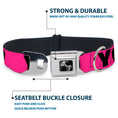 Load image into Gallery viewer, Dog Bone Seatbelt Buckle Collar - YOLO Pink/Black
