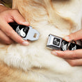 Load image into Gallery viewer, Dog Bone Seatbelt Buckle Collar - Yin Yang w/Wings Black/White
