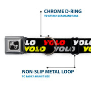 Dog Bone Seatbelt Buckle Collar - YOLO2 Black/Red/White/Gray/Yellow