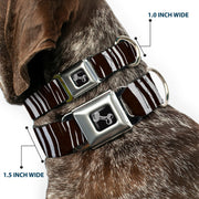 Dog Bone Seatbelt Buckle Collar - Zebra