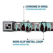 Dog Bone Seatbelt Buckle Collar - Zebra Poops Color