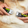 Load image into Gallery viewer, Dog Bone Seatbelt Buckle Collar - Zombies Biohazard Black/Yellow/Green
