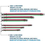Dog Bone Seatbelt Buckle Collar - Zarape1 Horizontal Red/White/Green
