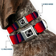 Dog Bone Seatbelt Buckle Collar - Zarape4 Vertical Rasta