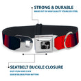 Load image into Gallery viewer, Dog Bone Seatbelt Buckle Collar - Zarape4 Vertical Rasta
