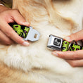 Load image into Gallery viewer, Dog Bone Seatbelt Buckle Collar - Zombie Expressions Black/Green/Red

