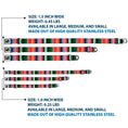 Load image into Gallery viewer, Dog Bone Seatbelt Buckle Collar - Zarape5 Vertical Multi Color Stripe

