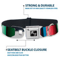 Load image into Gallery viewer, Dog Bone Seatbelt Buckle Collar - Zarape5 Vertical Multi Color Stripe
