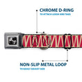 Load image into Gallery viewer, Dog Bone Seatbelt Buckle Collar - Zig Zag Doodle Tan/Red
