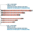 Load image into Gallery viewer, Dog Bone Seatbelt Buckle Collar - Zig Zag Doodle Red/Tan/Blues/Orange
