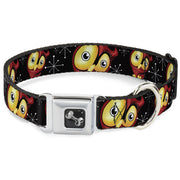 Dog Bone Seatbelt Buckle Collar - Big Eye Owl