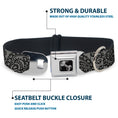 Load image into Gallery viewer, Dog Bone Seatbelt Buckle Collar - Bandana/Skulls Silver/Black
