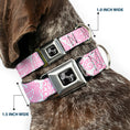 Load image into Gallery viewer, Dog Bone Seatbelt Buckle Collar - Bandana/Skulls White/Pink

