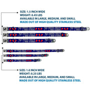 Buckle-Down Seatbelt Buckle Dog Collar - Beer Pong BAD CHOICES CREATE GOOD STORIES Blue/White/Red