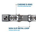 Load image into Gallery viewer, Dog Bone Seatbelt Buckle Collar - BD Logo/American Stripe Flag White/Black
