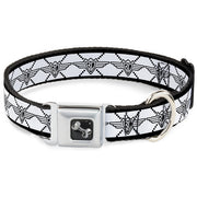 Dog Bone Seatbelt Buckle Collar - BD Monogram2 White/Black