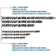 Dog Bone Seatbelt Buckle Collar - BD Logo/BUCKLE-DOWN Script Black/White