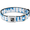 Load image into Gallery viewer, Dog Bone Seatbelt Buckle Collar - BUCKLE-DOWN Shapes Turquoise/White
