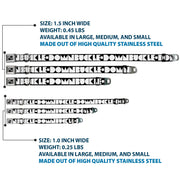 Dog Bone Seatbelt Buckle Collar - BUCKLE-DOWN Shapes Black/White