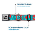 Load image into Gallery viewer, Dog Bone Seatbelt Buckle Collar - BUCKLE-DOWN Shapes Red/Dot Turquoise/White
