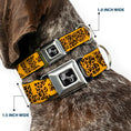 Load image into Gallery viewer, Dog Bone Seatbelt Buckle Collar - BUCKLE-DOWN Shapes Gold/Leopard Brown
