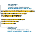 Dog Bone Seatbelt Buckle Collar - Bananas Stacked Cartoon Black//Yellows