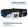 Load image into Gallery viewer, Dog Bone Seatbelt Buckle Collar - Bass Fish/Water Bubbles
