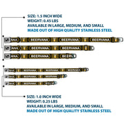 Buckle-Down Seatbelt Buckle Dog Collar - Beer Pint/BEERVANA Rays/Waves Black/Olive