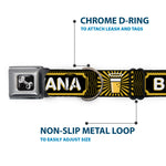 Buckle-Down Seatbelt Buckle Dog Collar - Beer Pint/BEERVANA Rays/Waves Black/Olive