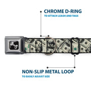 Dog Bone Seatbelt Buckle Collar - Benjamins2 Stacked