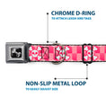 Load image into Gallery viewer, Dog Bone Seatbelt Buckle Collar - Cute Skulls w/Checkers Pinks/White
