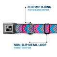 Load image into Gallery viewer, Dog Bone Seatbelt Buckle Collar - Chevron Weave Gray/Lavender/Pink/Baby Blue

