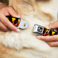 Load image into Gallery viewer, Dog Bone Seatbelt Buckle Collar - CALI Tropical Black/Multi Color

