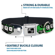 Dog Bone Seatbelt Buckle Collar - CTRL+ALT+DEL Chip