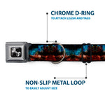 Dog Bone Seatbelt Buckle Collar - Cosmic Space