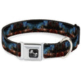 Load image into Gallery viewer, Dog Bone Seatbelt Buckle Collar - Cosmic Space
