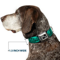 Load image into Gallery viewer, Dog Bone Seatbelt Buckle Collar - Cali Bear/Palm Trees/Geometric Green

