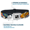 Load image into Gallery viewer, Dog Bone Seatbelt Buckle Collar - Cali License Plates Stacked
