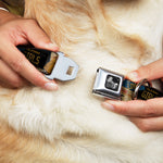 Dog Bone Seatbelt Buckle Collar - Cali License Plates Stacked Vintage