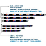 Dog Bone Seatbelt Buckle Collar - Colorado Flags3/Black