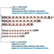 Dog Bone Seatbelt Buckle Collar - California State Flag White